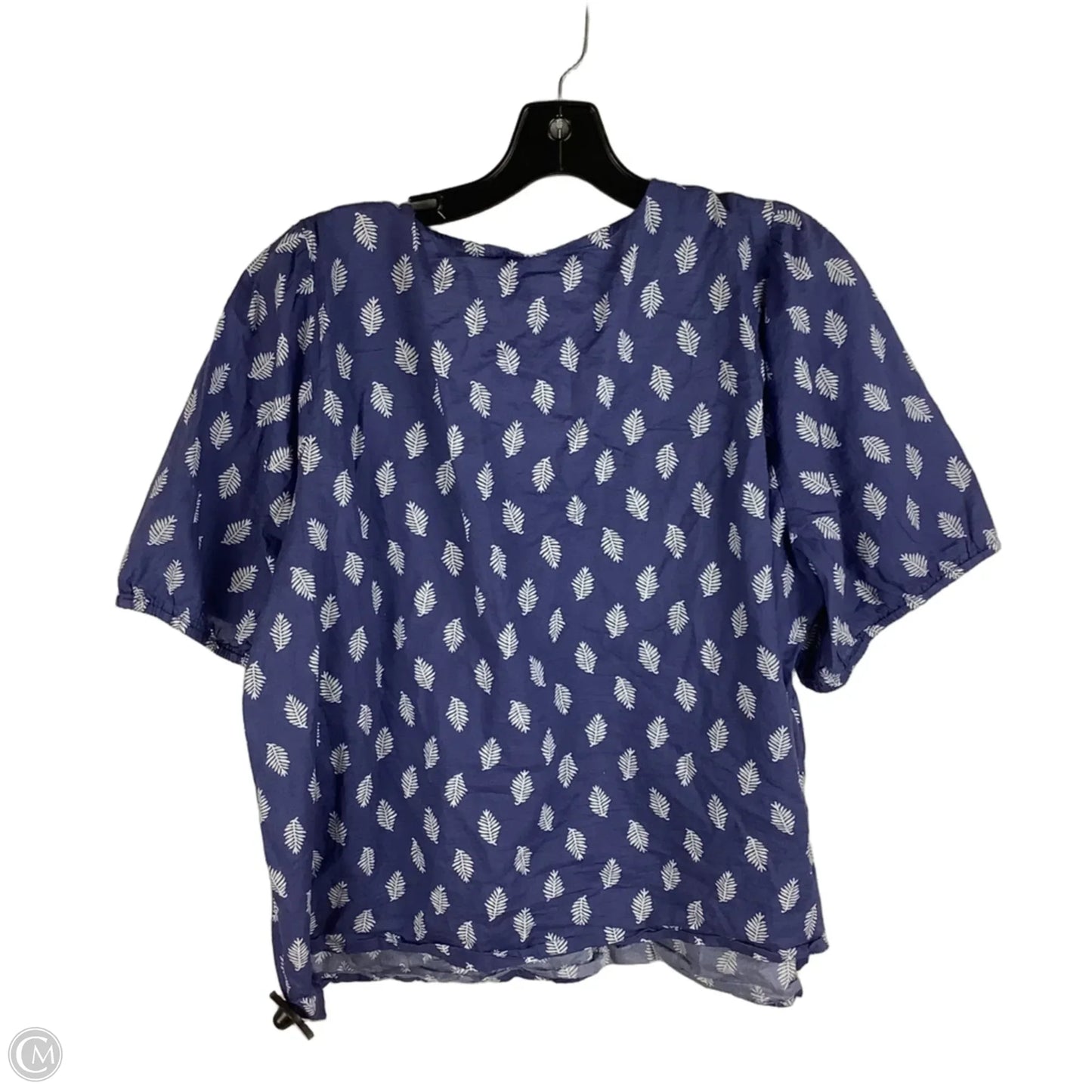 Top Short Sleeve By J. Crew In Blue, Size: 3x