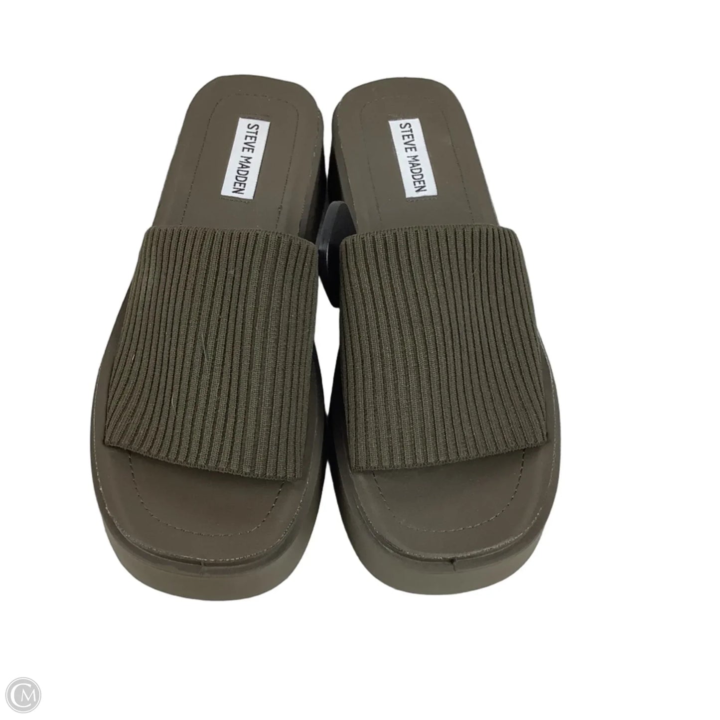 Sandals Heels Platform By Steve Madden In Green, Size: 10