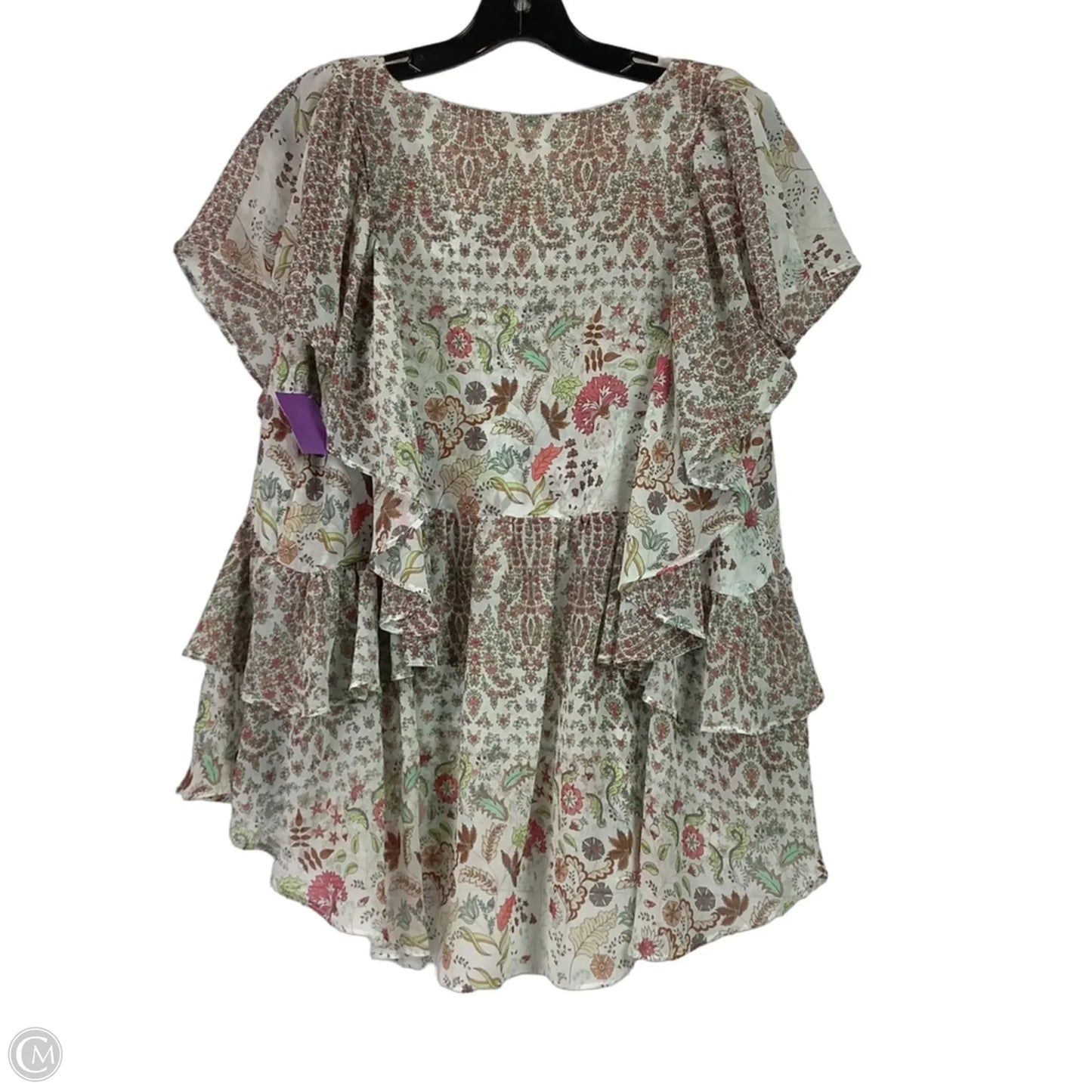Top Short Sleeve By Matilda Jane In Floral Print, Size: M