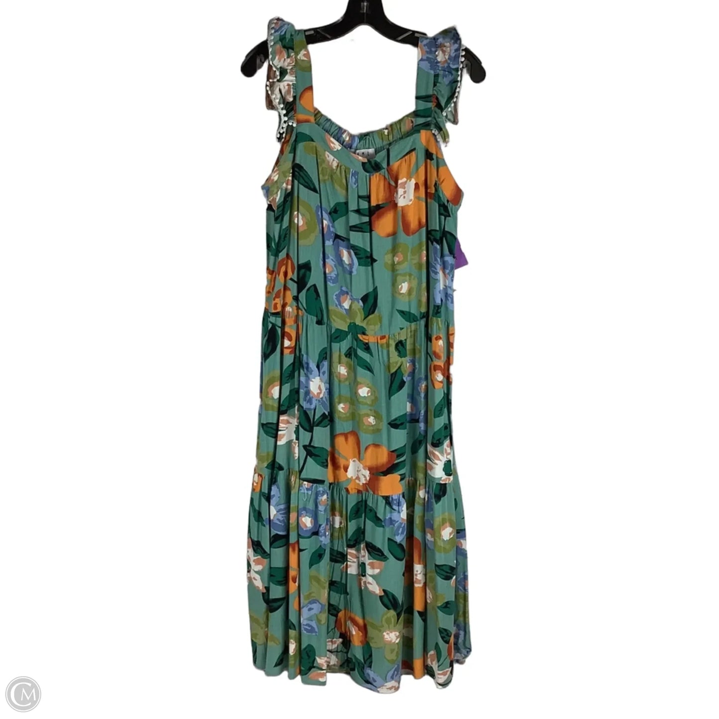 Dress Casual Maxi By Thml In Green, Size: L