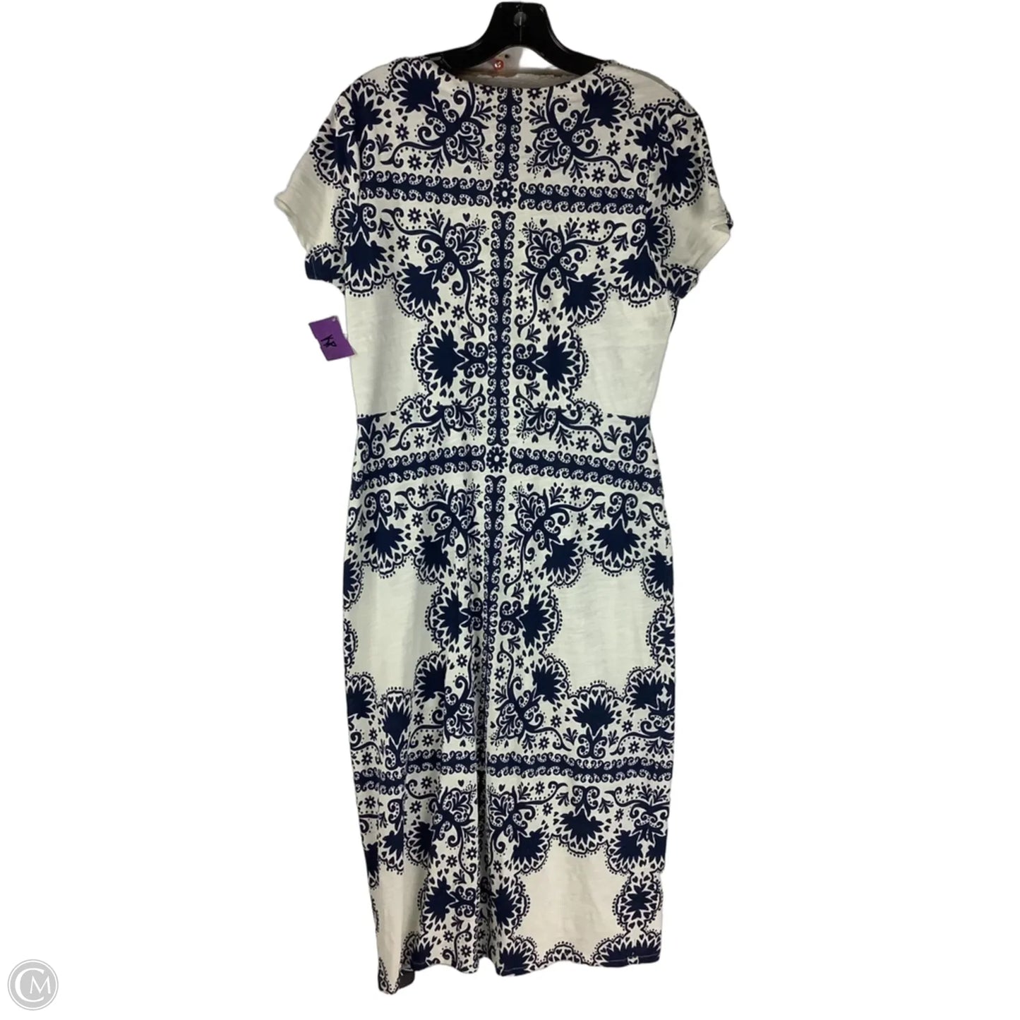 Dress Casual Maxi By Boden In Blue & Cream, Size: 10