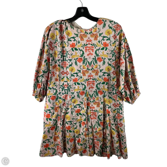 Dress Casual Short By Melloday In Floral Print, Size: M
