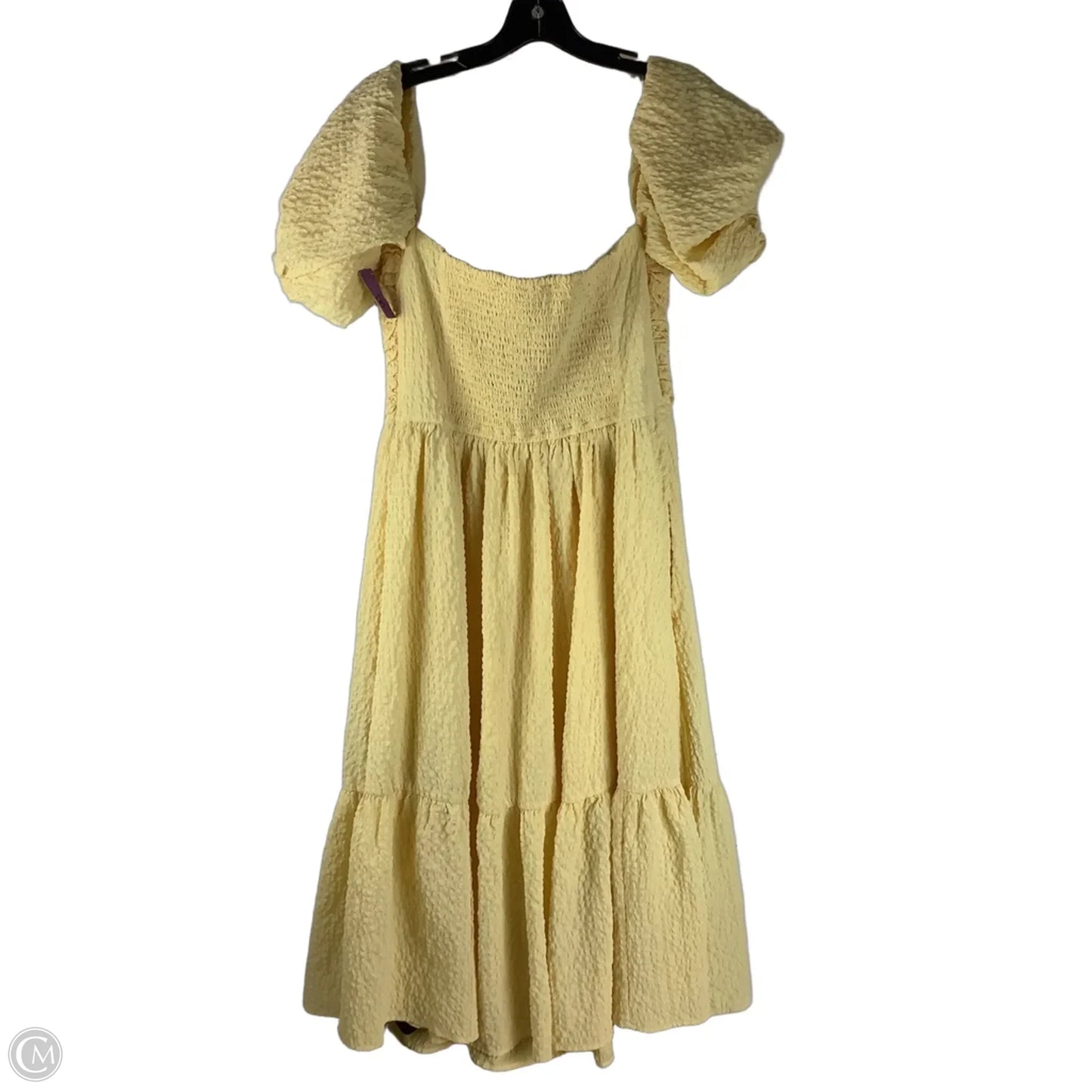 Dress Casual Maxi By Abercrombie And Fitch In Yellow, Size: L