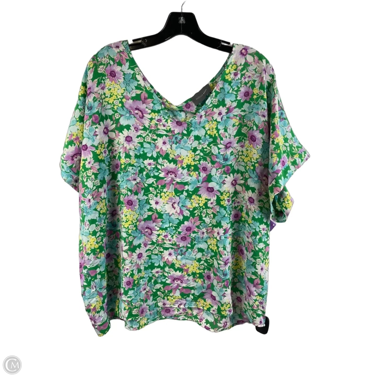 Top Short Sleeve By Clothes Mentor In Green, Size: L