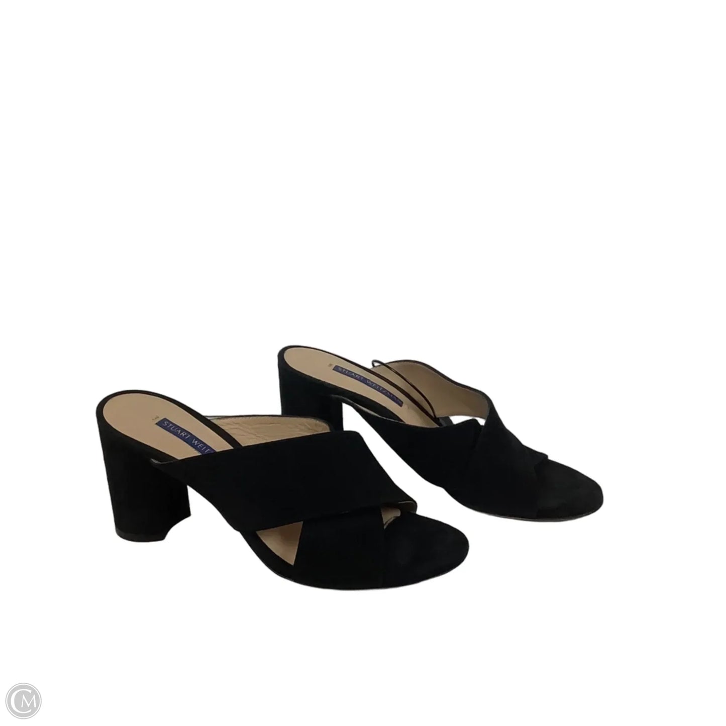 Sandals Designer By Stuart Weitzman In Black, Size: 7