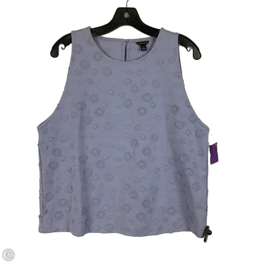Top Sleeveless By Ann Taylor In Blue, Size: L