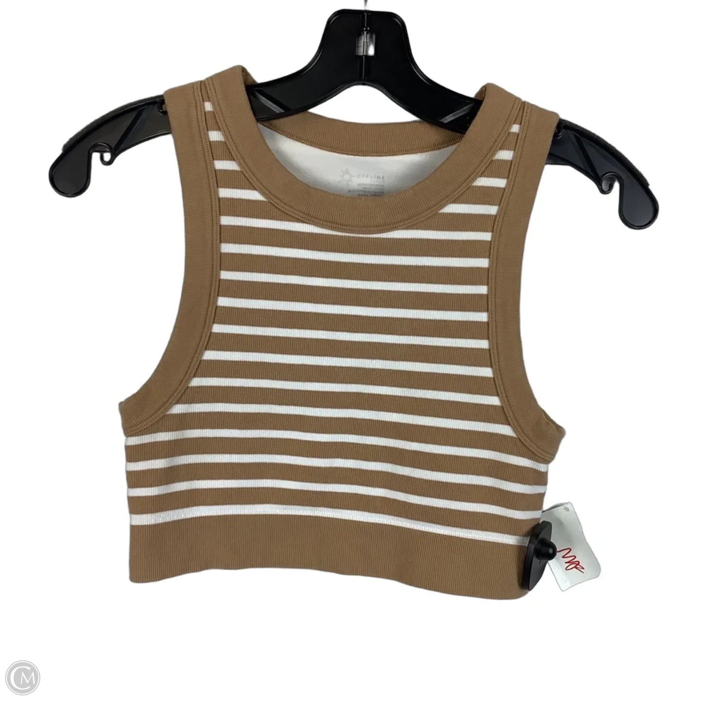 Top Sleeveless By Aerie In Striped Pattern, Size: S