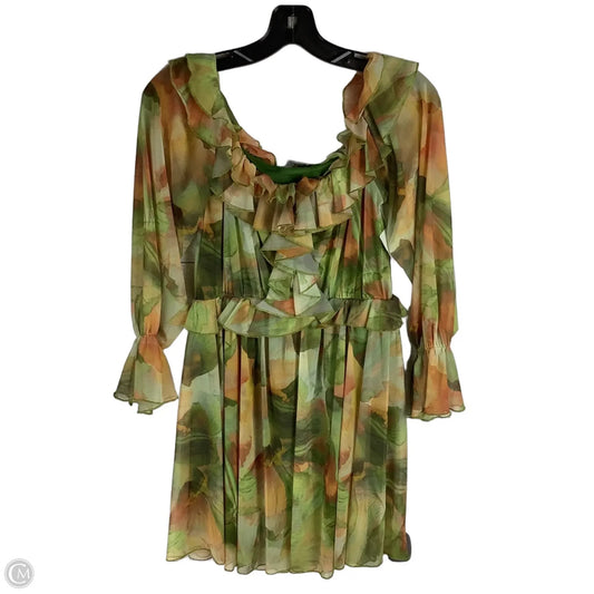 Dress Party Short By Zara In Green, Size: S