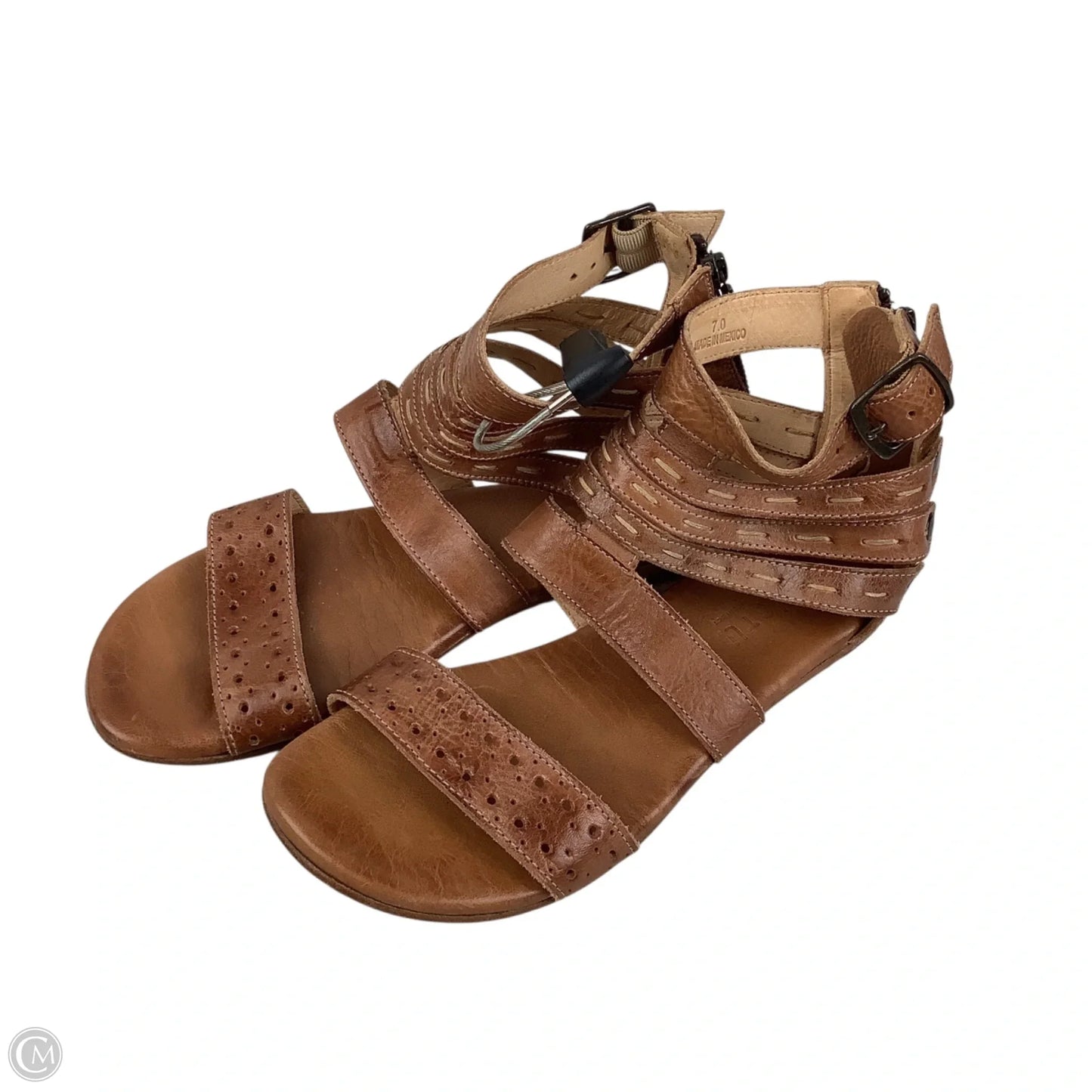 Sandals Flats By Bed Stu In Brown, Size: 7