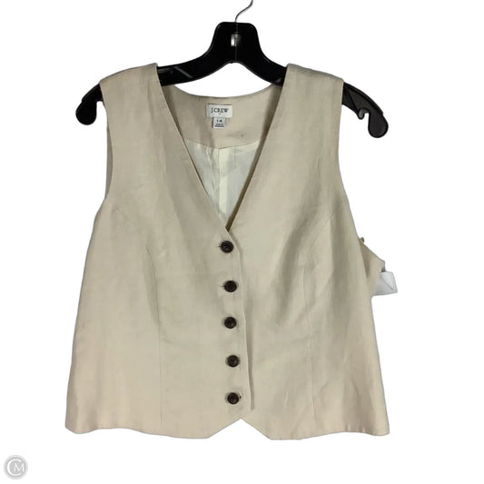 Vest Other By J. Crew In Cream, Size: 14