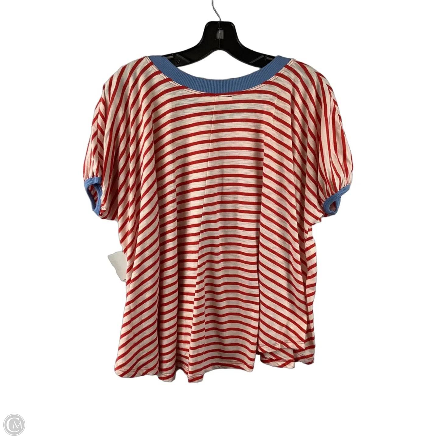 Top Short Sleeve By Ces Femme In Striped Pattern, Size: M