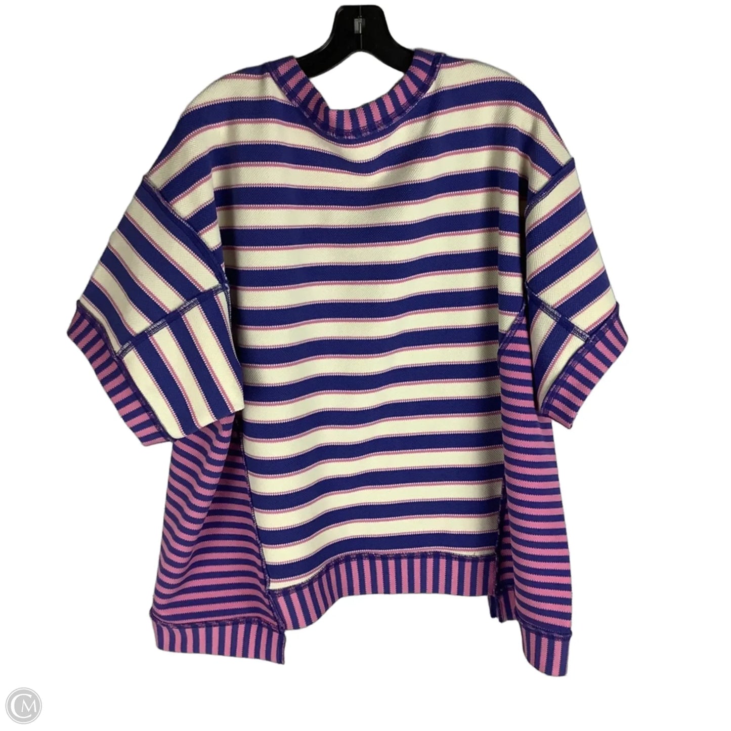 Top Short Sleeve By Fantastic Fawn In Pink & Purple, Size: S