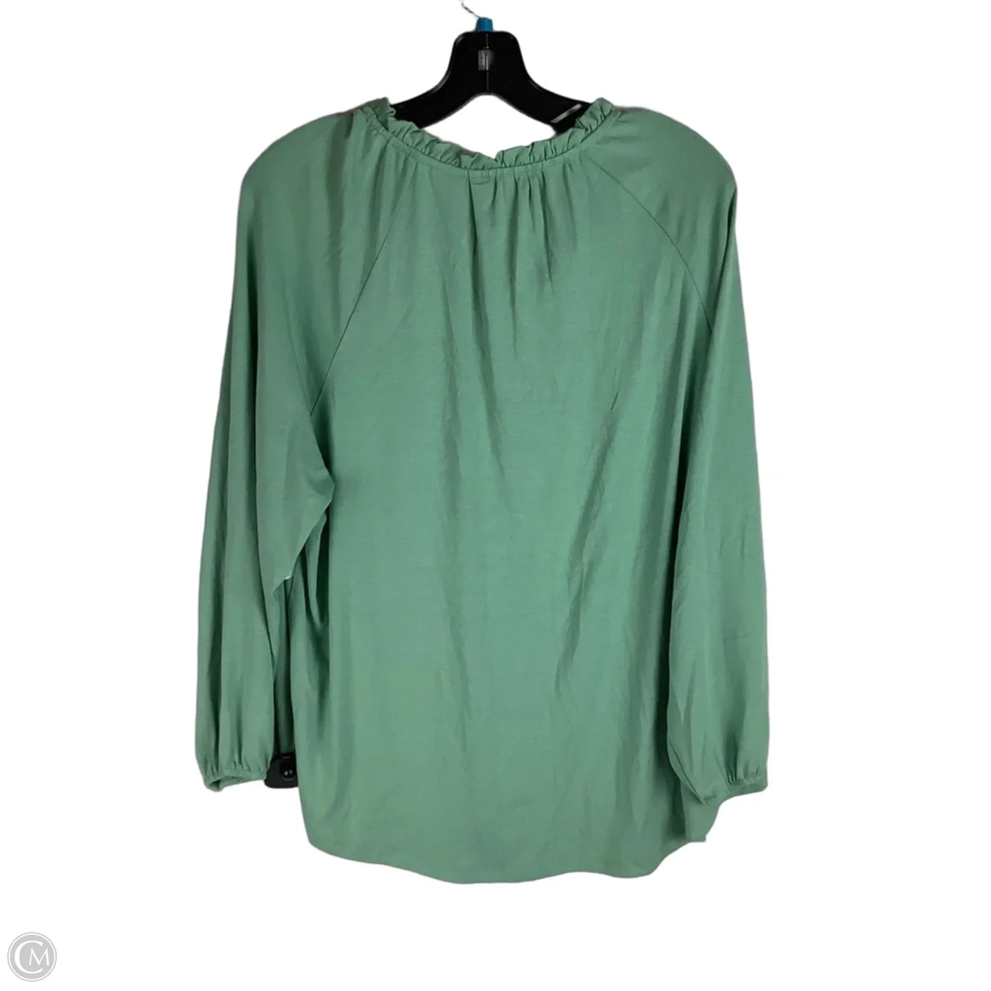 Top Long Sleeve Basic By Wonderly In Green, Size: Xl