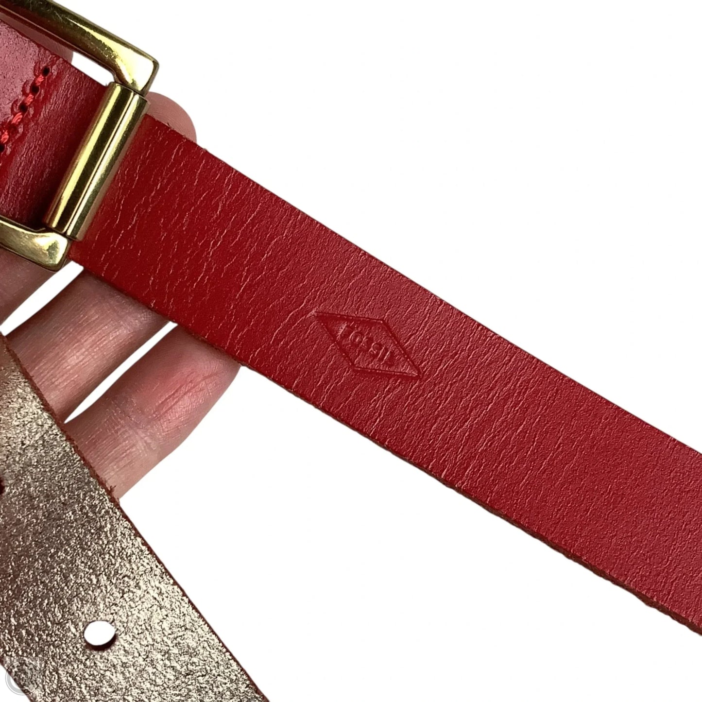 Belt Leather By Fossil, Size: Estimated Small