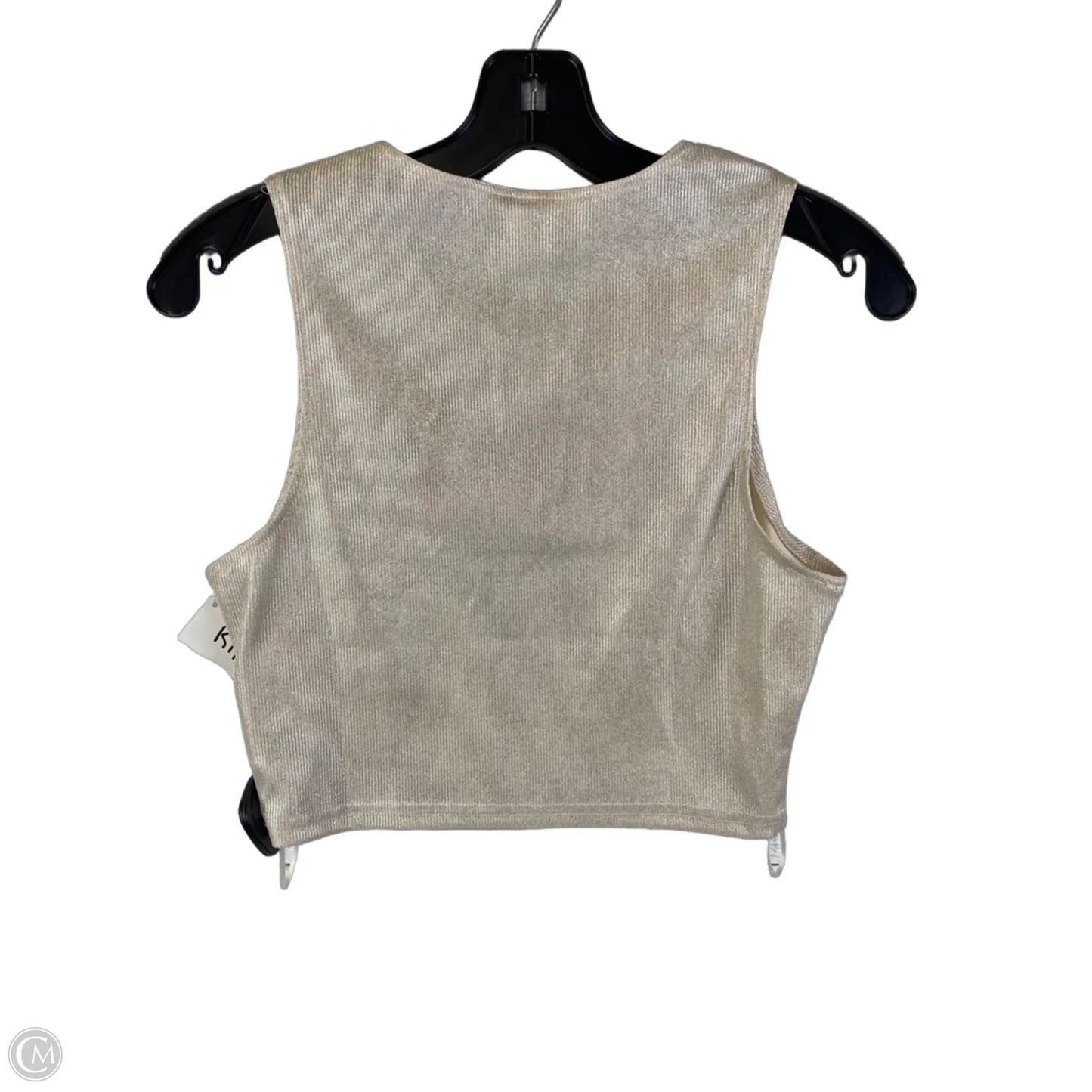 Top Sleeveless By Glam In Gold, Size: S