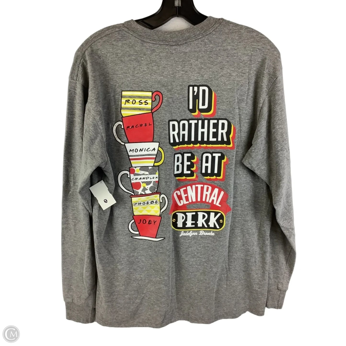 Top Long Sleeve Basic By Clothes Mentor In Grey, Size: M