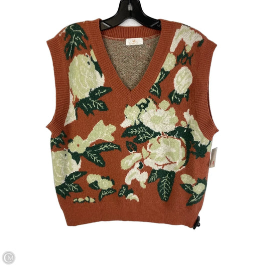Vest Sweater By Clothes Mentor In Multi-colored, Size: L