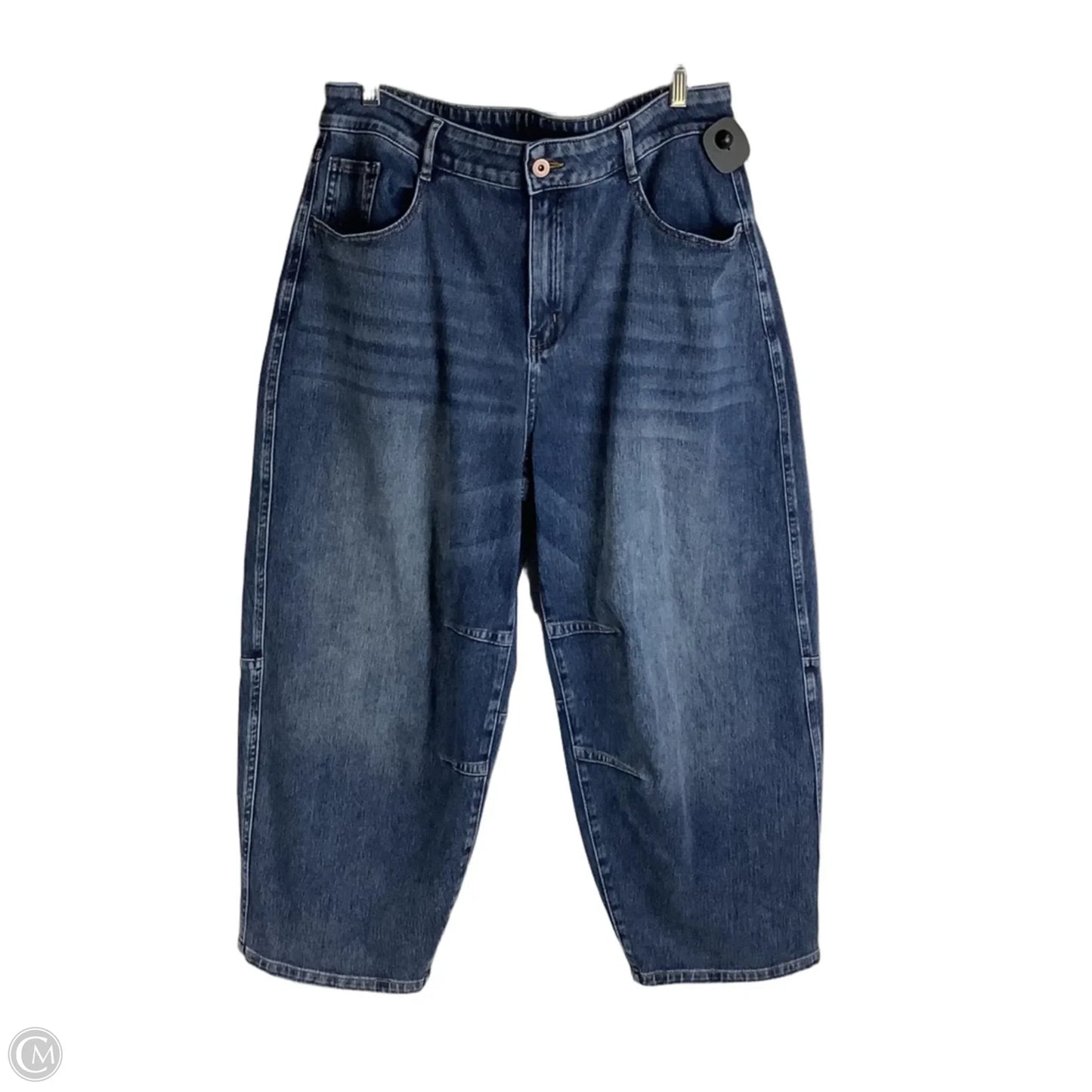 Jeans Cropped By Halara In Blue, Size: Xl