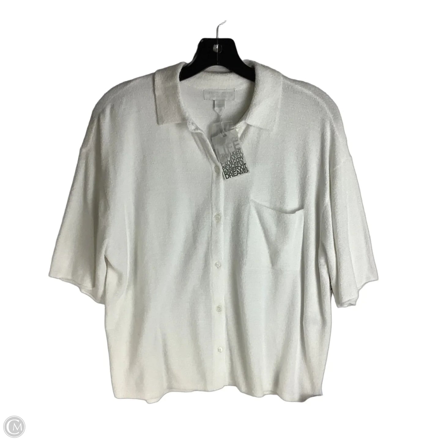 Top Short Sleeve By Barefoot Dreams In White, Size: M