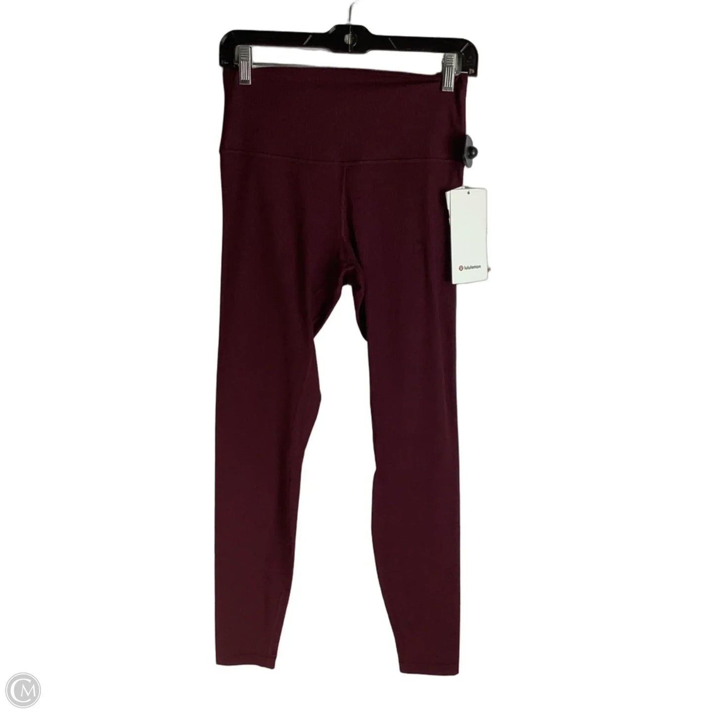 Athletic Leggings By Lululemon In Maroon, Size: 8