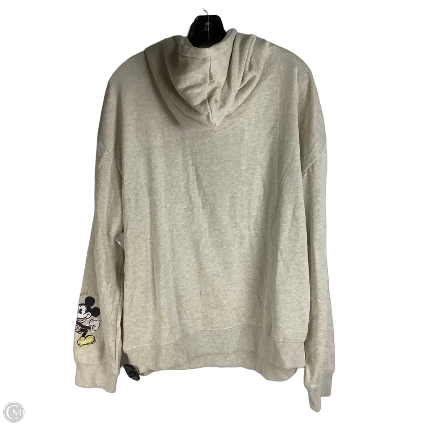 Sweatshirt Hoodie By Disney In Beige, Size: Xxl
