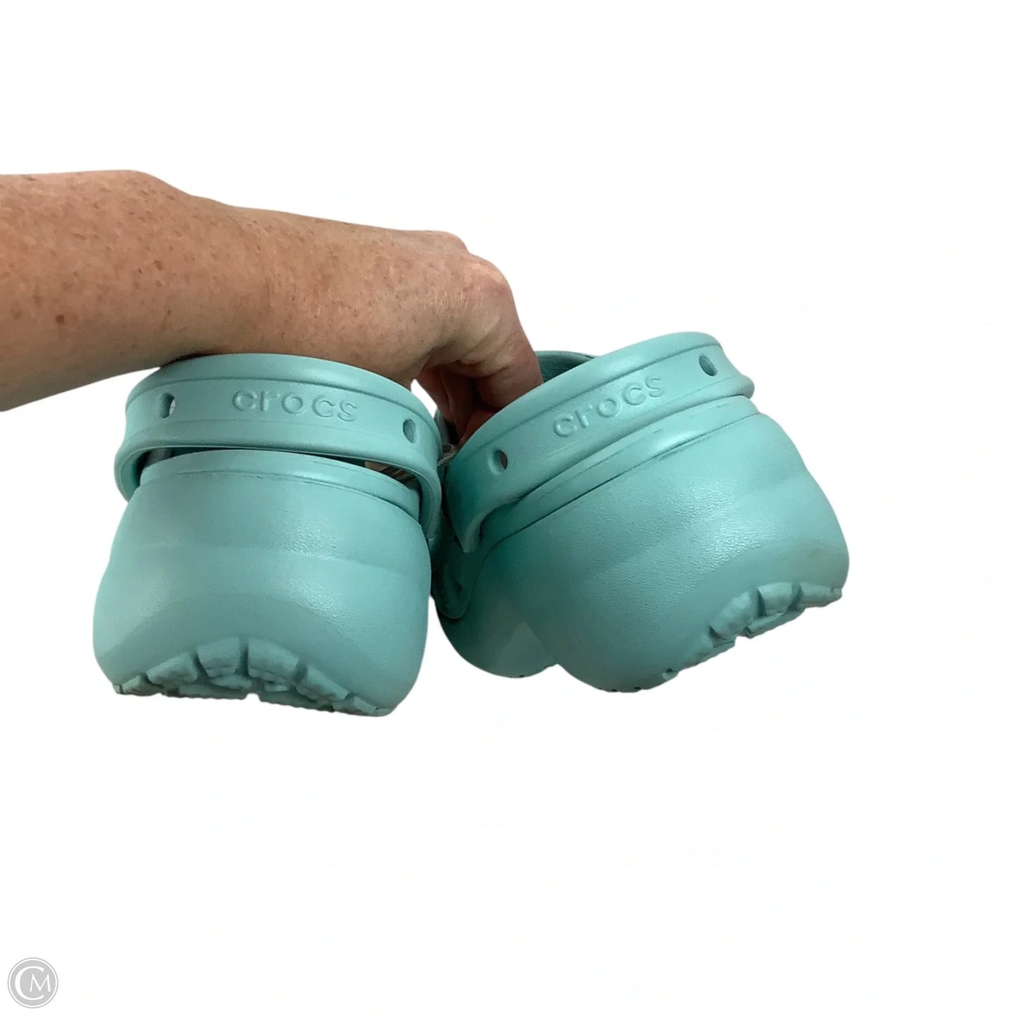 Sandals Sport By Crocs In Blue, Size: 8
