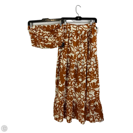 Skirt Set 2pc By Sugar Lips In Brown, Size: 0