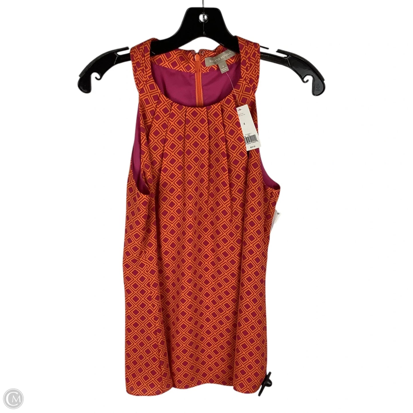 Top Sleeveless By Banana Republic In Pink & orange, Size: S (4)