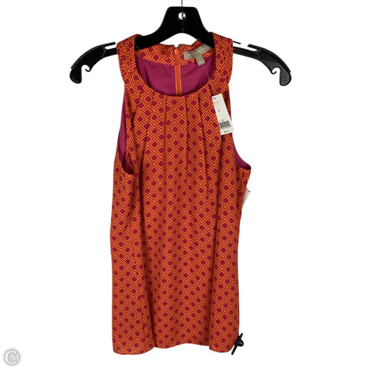 Top Sleeveless By Banana Republic In Pink & orange, Size: S (4)