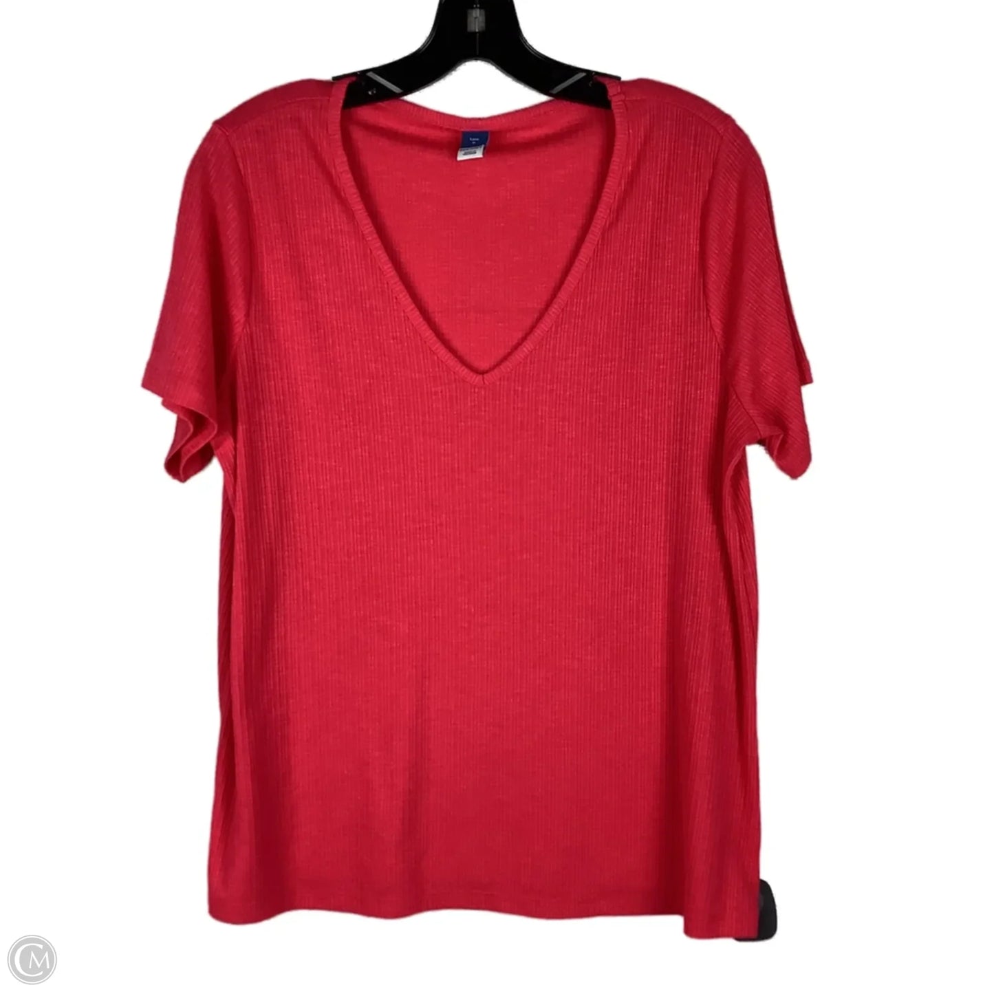 Top Short Sleeve Basic By Old Navy In Red, Size: M