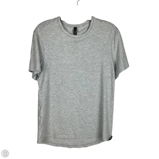 Top Short Sleeve By Lululemon In Grey, Size: M
