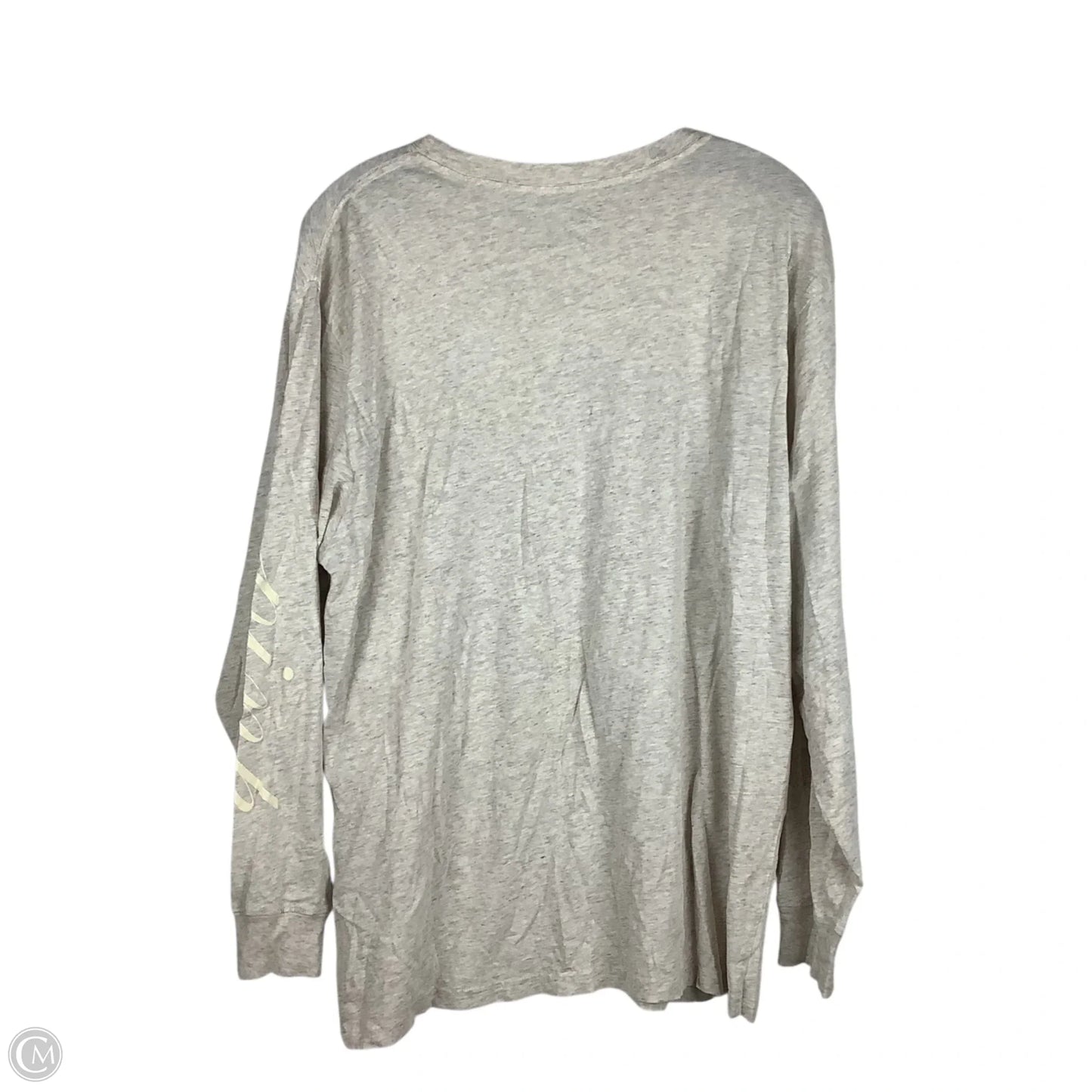 Top Long Sleeve Basic By Pink In Black, Size: M