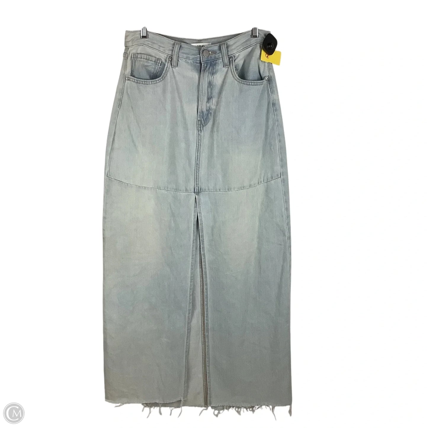 Skirt Maxi By Just Black In Blue Denim, Size: M