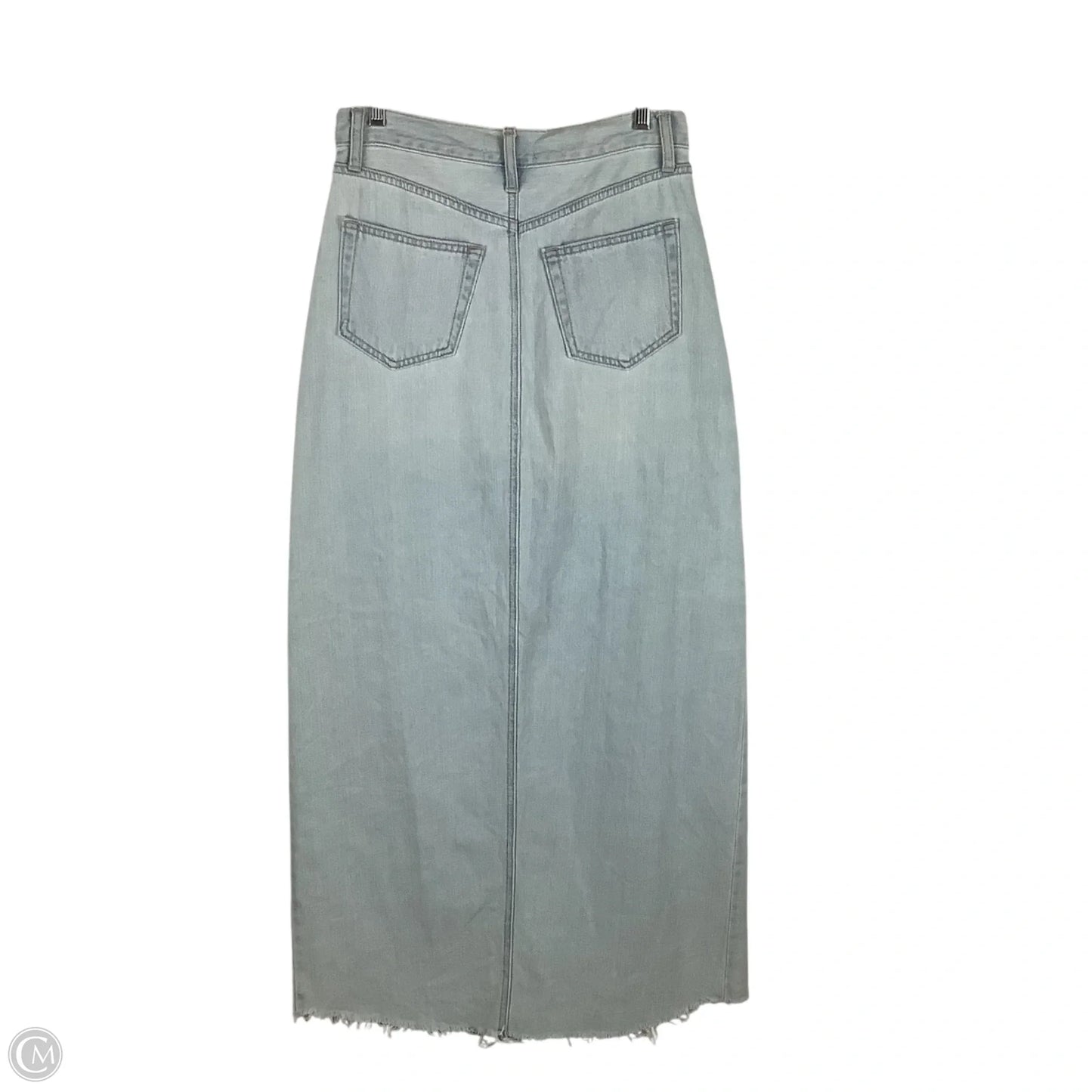 Skirt Maxi By Just Black In Blue Denim, Size: M