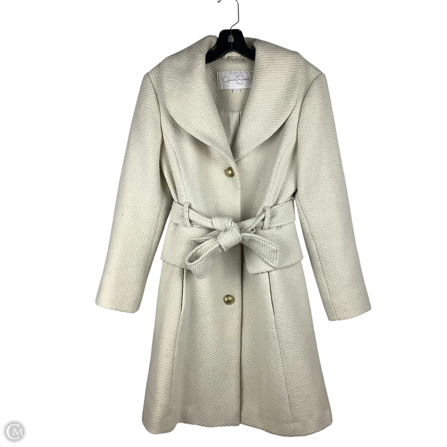 Coat Wool By Jessica Simpson In Cream, Size: M