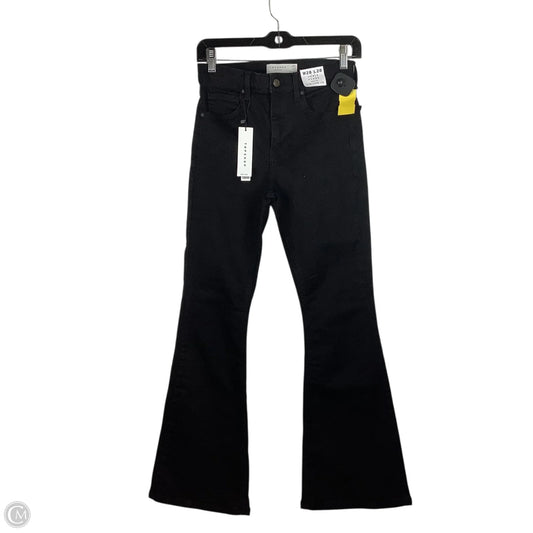 Jeans Flared By Top Shop In Black, Size: 6