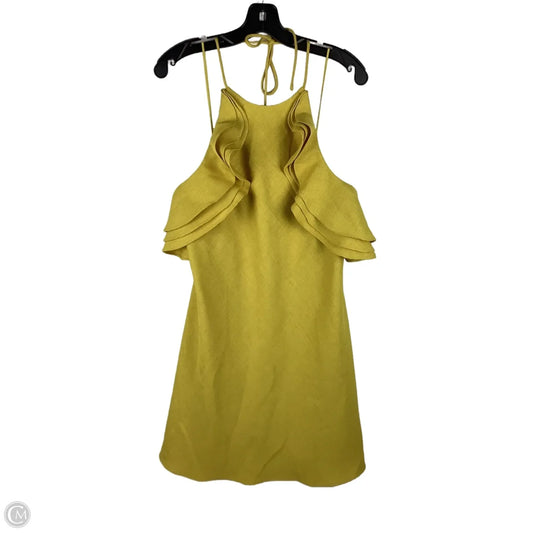 Dress Party Midi By Badgley Mischka In Yellow, Size: 10