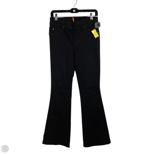 Jeans Flared By Spanx In Black Denim, Size: M