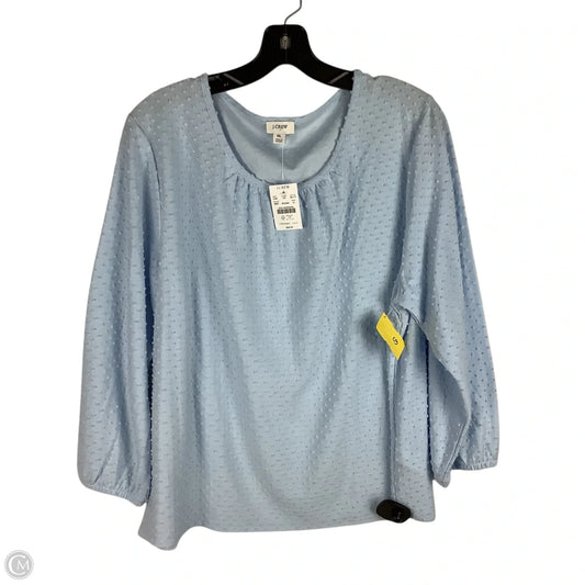 Top Long Sleeve By J. Crew In Blue, Size: Xl