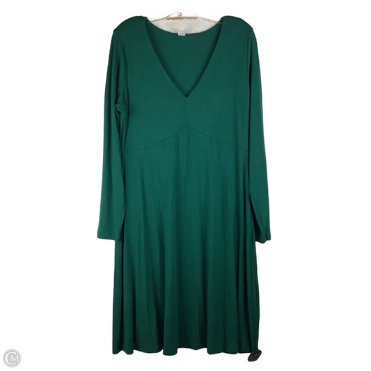 Dress Casual Maxi By Old Navy In Green, Size: L