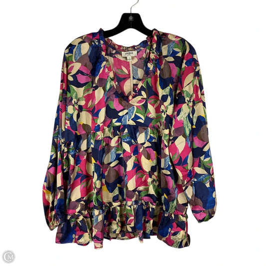 Top Long Sleeve By Umgee In Multi-colored, Size: S