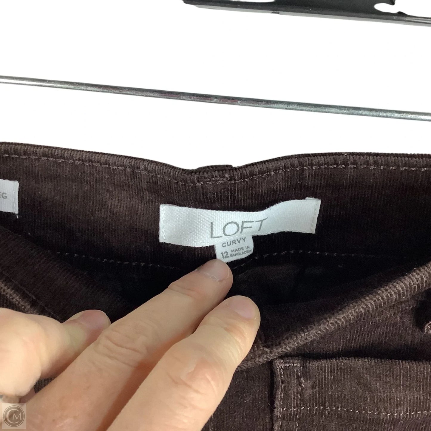 Pants Corduroy By Loft In Brown, Size: 12