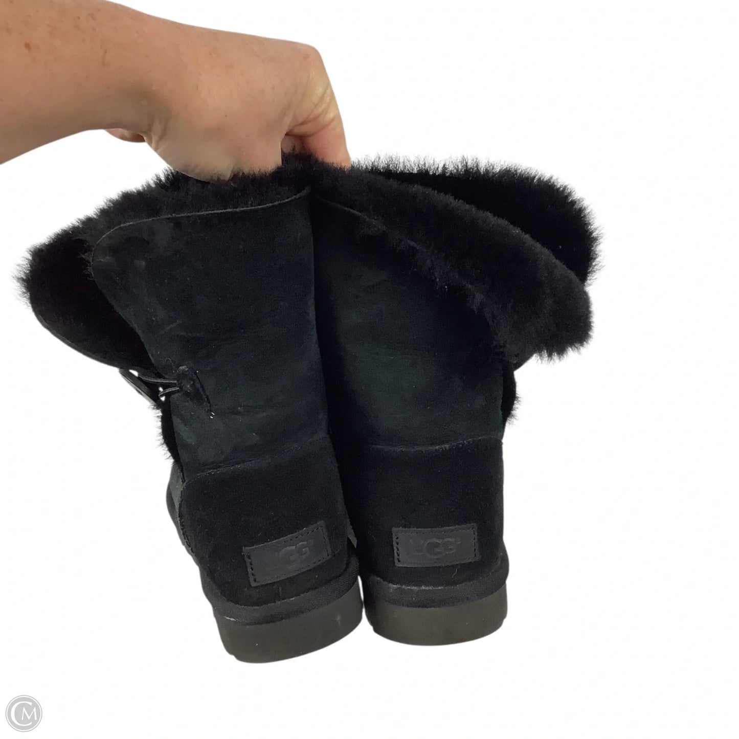 Boots Designer By Ugg In Black, Size: 8
