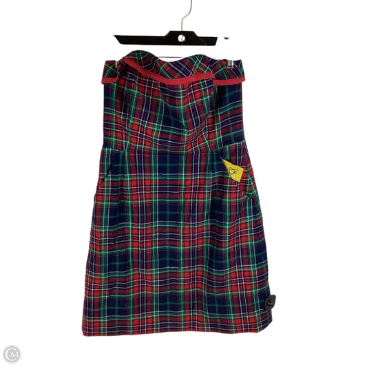 Dress Casual Midi By Vineyard Vines In Plaid Pattern, Size: 6