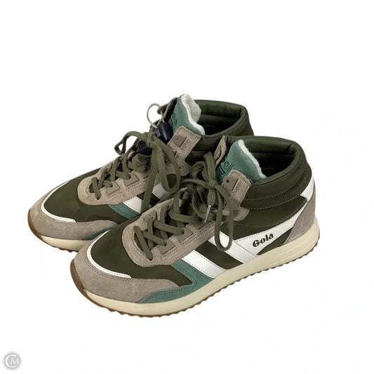 Shoes Sneakers By Gola In Green & Tan, Size: 9