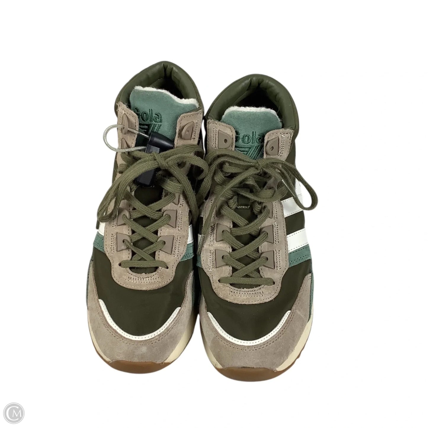 Shoes Sneakers By Gola In Green & Tan, Size: 9