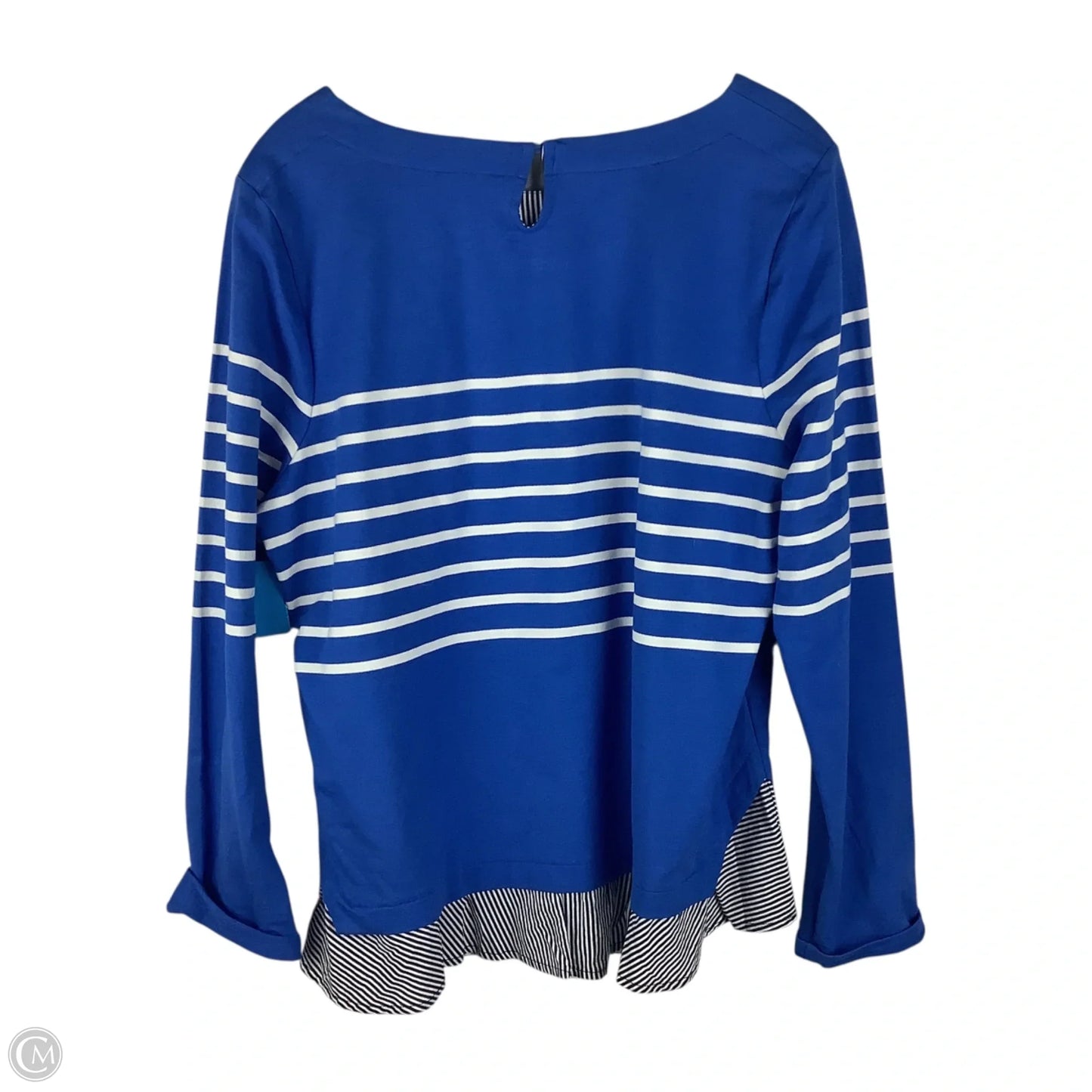 Top Long Sleeve By Crown And Ivy In Blue, Size: Xl