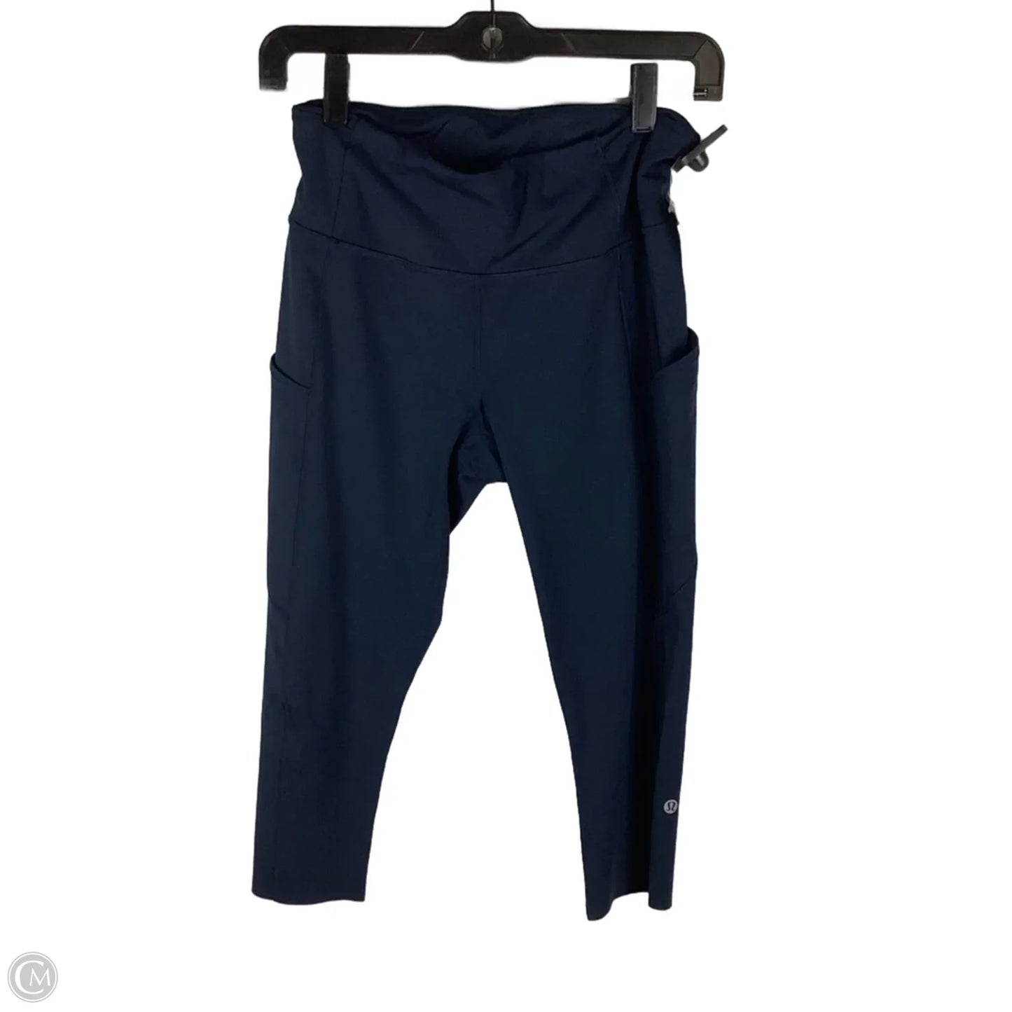 Athletic Leggings Capris By Lululemon In Navy, Size: 8
