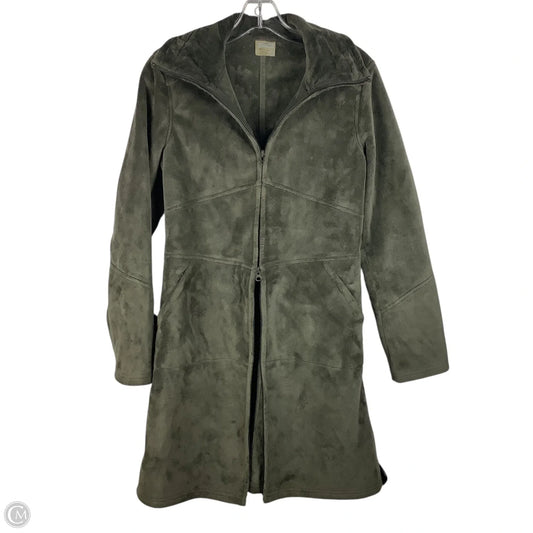 Coat Faux Fur & Sherpa By Athleta In Green, Size: Xs