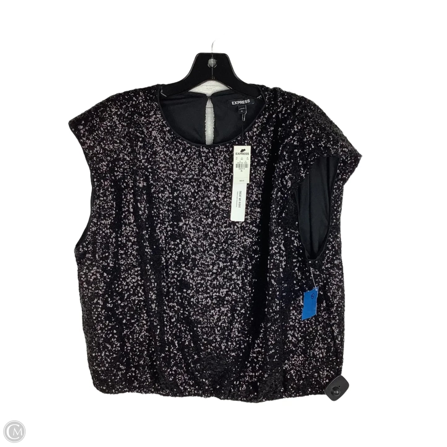 Top Sleeveless By Express In Black, Size: Xl